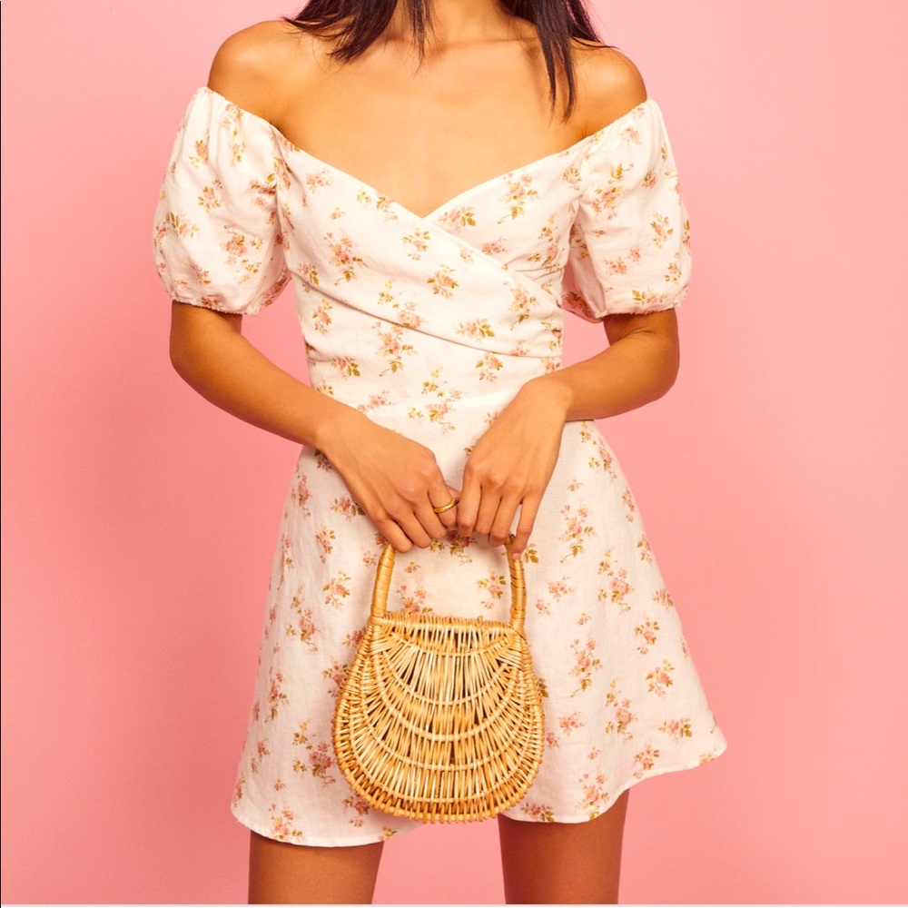 NWOT Reformation floral Bowie dress
